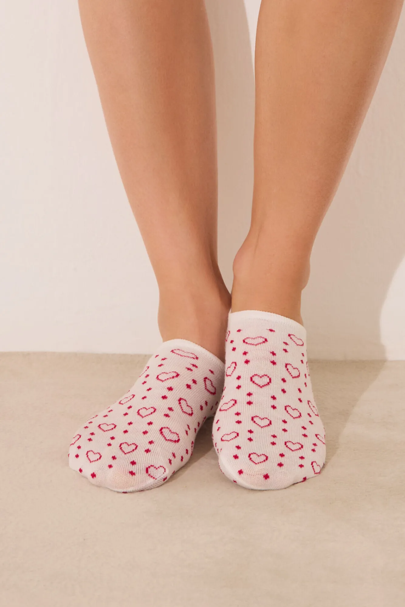 Women'secret Pack 3 calcetines invisibles algodón Snoopy