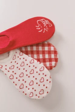 Women'secret Pack 3 calcetines invisibles algodón Snoopy