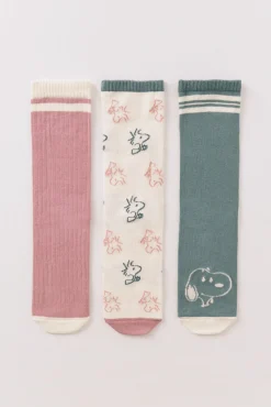 Women'secret Pack 3 calcetines largos Snoopy