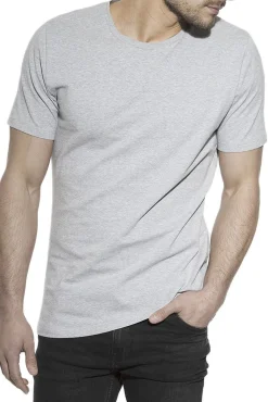 Bread & Boxers Pack 2 camisetas elásticas cuello caja algodón orgánico melange