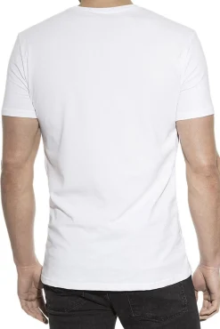 Bread & Boxers Pack 2 camisetas elásticas cuello caja algodón orgánico blancas