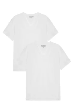 Bread & Boxers Pack 2 camisetas elásticas cuello pico