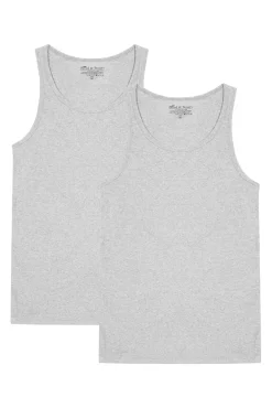 Bread & Boxers Pack 2 camisetas lisas sin mangas es