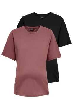Only Maternity Pack 2 camisetas manga corta premamá