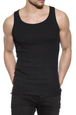 Bread & Boxers Pack 2 camisetas sin mangas de algodón orgánico negras