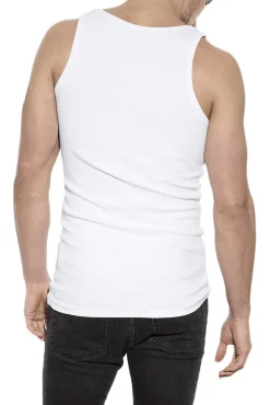 Bread & Boxers Pack 2 camisetas sin mangas de algodón orgánico blancas
