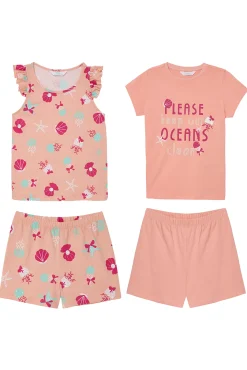 Crianças Penti Pack 2 conjuntos de pijama cortos