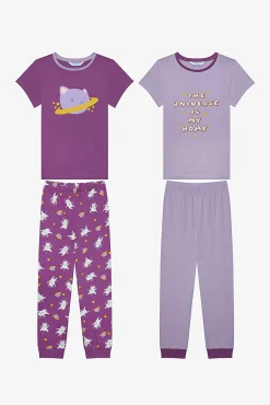Crianças Penti Pack 2 conjuntos de pijama largos