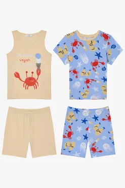 Crianças Penti Pack 2 conjuntos de pijama cortos
