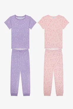 Crianças Penti Pack 2 conjuntos de pijama largos