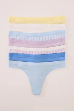 Women'secret Pack 7 tangas algodón mix print