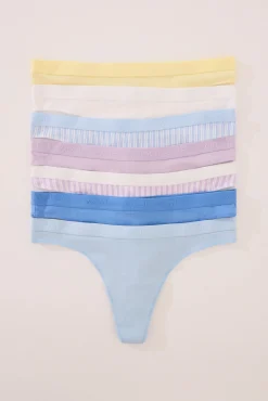 Women'secret Pack 7 tangas algodón mix print