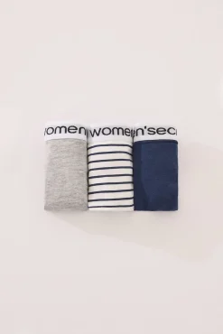 Women'secret Pack 3 tangas algodón mix prints logo