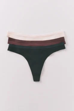 Women'secret Pack 3 tangas canalé