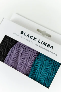 Black Limba Pack 3 tangas encaje