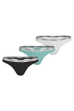 Calvin Klein Pack 3 tangas logo