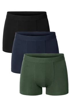 Bread & Boxers Pack de 3 boxers algodón orgánico multicolor