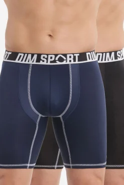 DIM Pack de 2 boxers de deporte de microfibra con malla transpirable