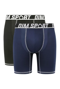 DIM Pack de 2 boxers de deporte de microfibra con malla transpirable