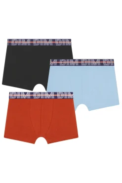 Crianças DIM Pack de 3 boxers de niño con cintura elástica Cotton Strech