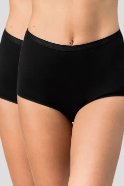 Playtex Pack de 2 bragas altas de algodón orgánico