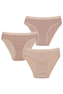 Crianças DIM Pack de 3 bragas de niña estampadas con cintura elástica