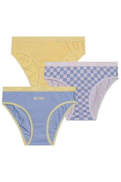 Crianças DIM Pack de 3 bragas de niña estampadas con cintura elástica