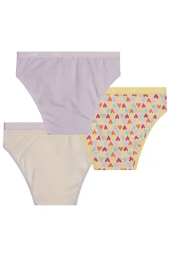 Crianças DIM Pack de 3 bragas de niña estampadas con cintura elástica