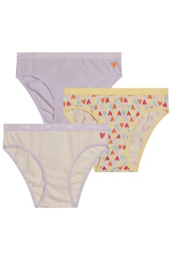 Crianças DIM Pack de 3 bragas de niña estampadas con cintura elástica