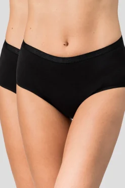 Playtex Pack de 2 bragas Midi de algodón orgánico