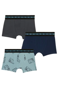 Crianças DIM Pack de 3 bóxer de niño estampados con cintura elástica