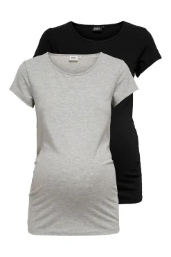 Only Maternity Pack de 2 camisetas maternity