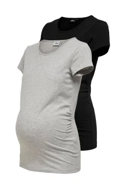 Only Maternity Pack de 2 camisetas maternity
