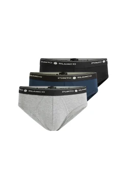 Punto Blanco Pack de 3 slips algodón