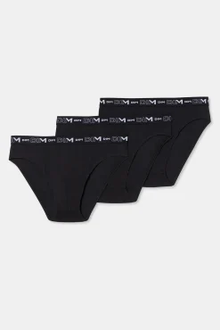 DIM Pack de 3 slips de hombre de algodón elástico