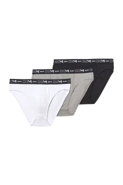 DIM Pack de 3 slips de hombre de algodón elástico