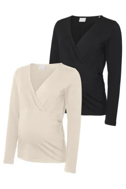 Mamalicious Pack de camisetas pico maternity y lactancia
