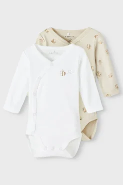 Crianças Name it Pack de dos body bebé unisex