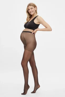 Mamalicious Pack de dos medias cintura alta maternity