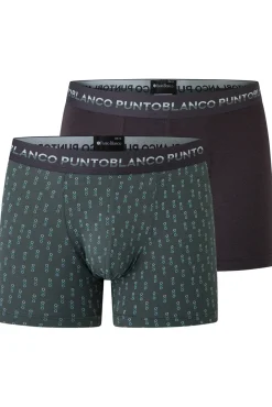 Pack of 2 bamboo and cotton boxers, Treetop