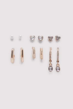 Springfield Pack pendientes aros dorados brillo