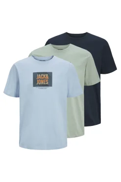Jack & Jones Pack x3 camisetas estándar fit