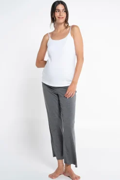 Ohma! Pantalón básico maternity ancho de punto