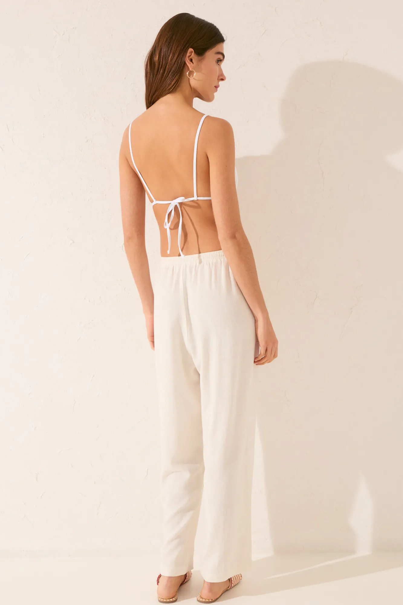 Women'secret Pantalón Capri lino