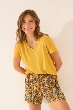 Women'secret Pantalón corto floral