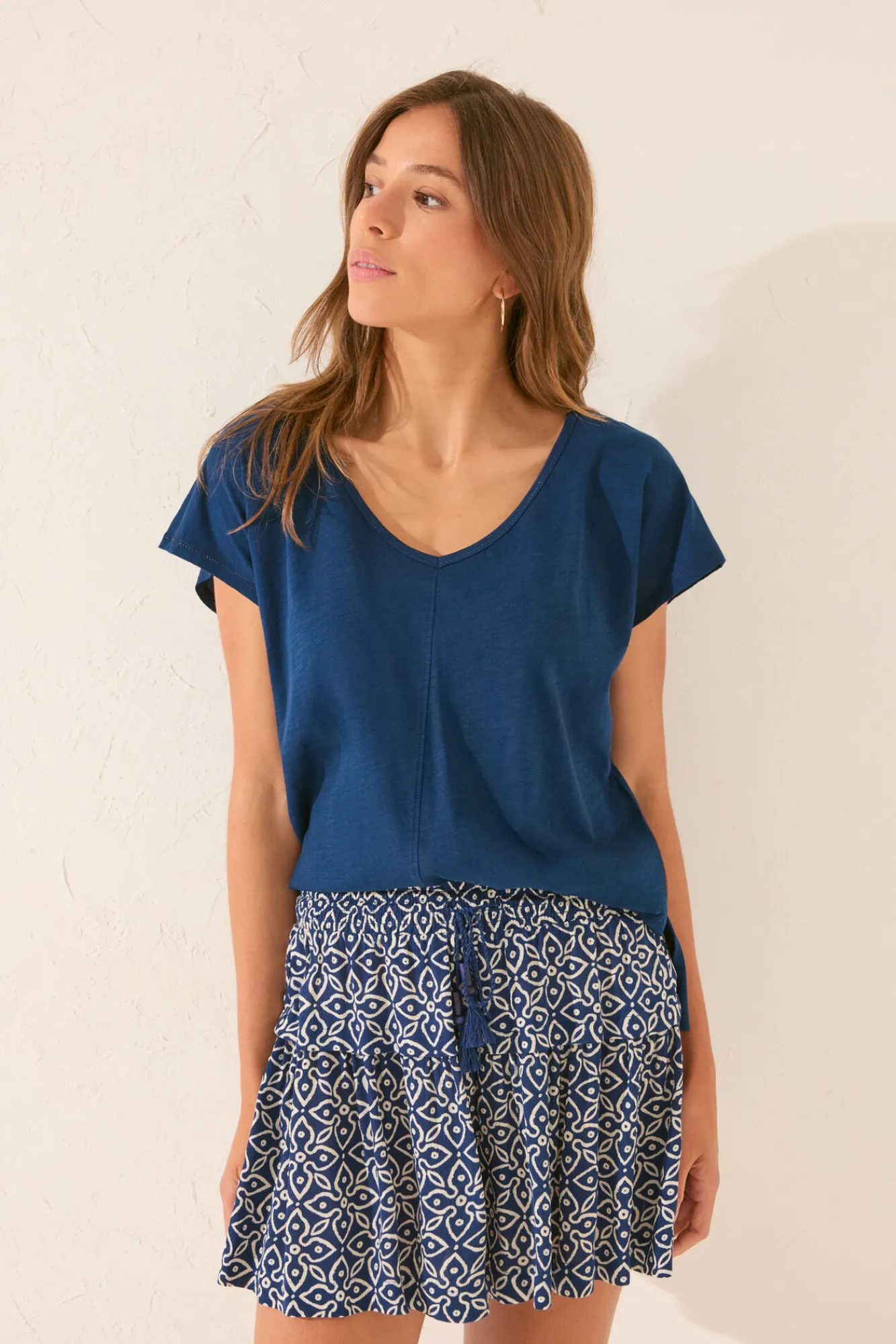 Women'secret Pantalón corto sello azul
