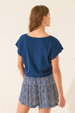 Women'secret Pantalón corto sello azul
