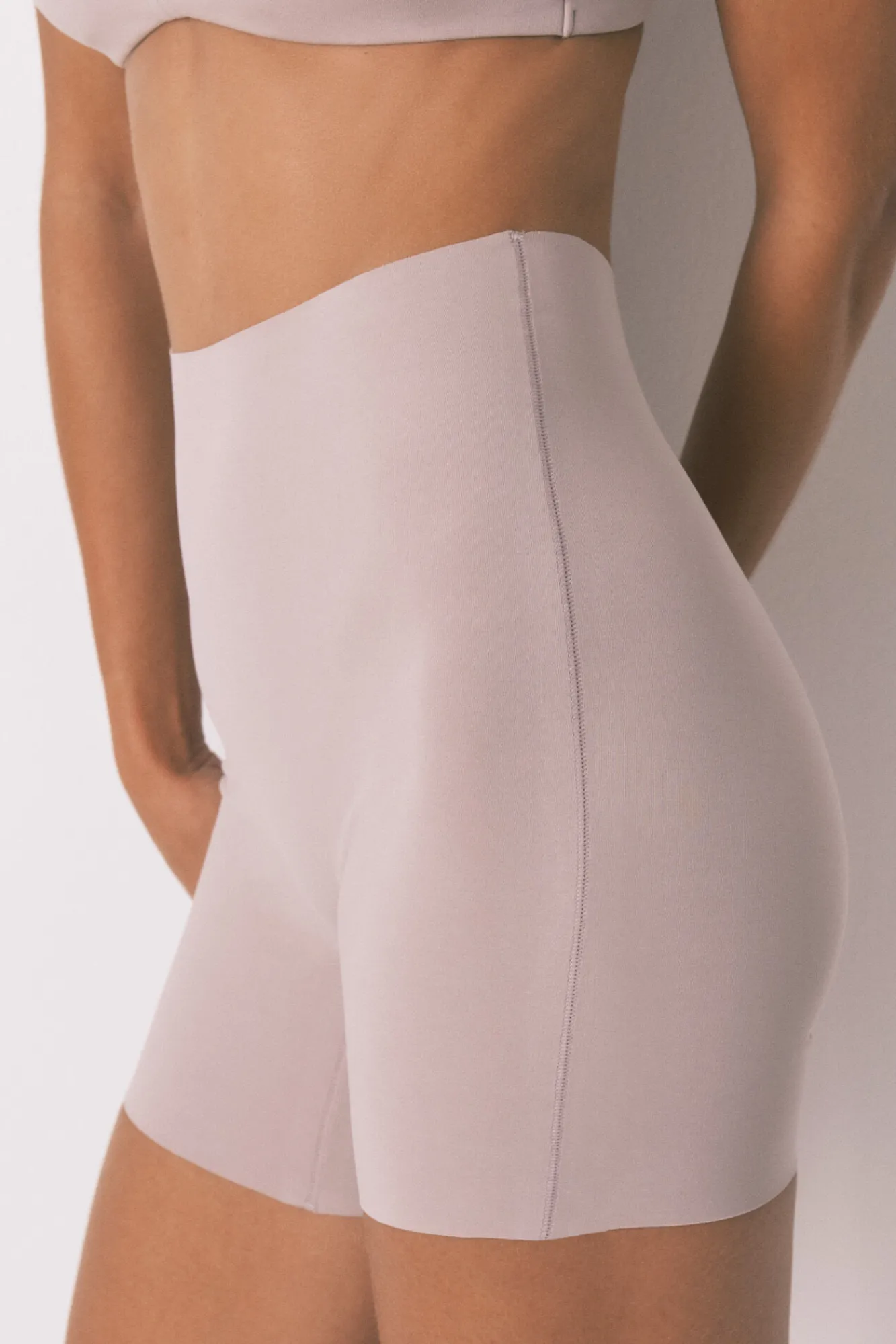 Women'secret Pantalón corto interior algodón beige