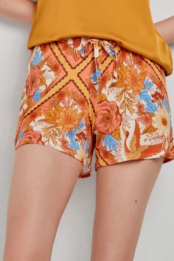 Gisela Pantalón corto pijama estampado oriental