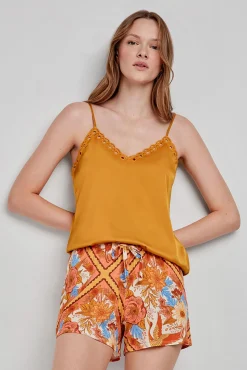 Gisela Pantalón corto pijama estampado oriental